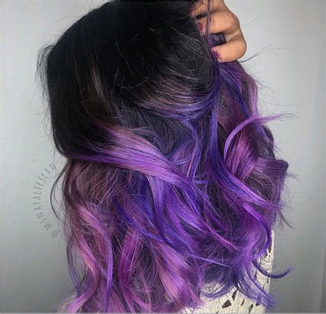 hair purple ombre